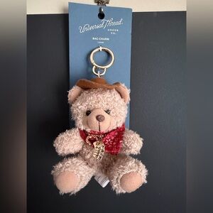 Bag Charm, Western Wear Teddy Bear. New